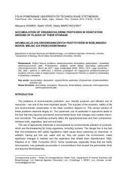 FOLIA POMERANAE UNIVERSITATIS TECHNOLOGIAE