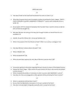 1984 Study Guide 1