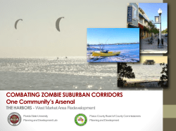 COMBATING ZOMBIE SUBURBAN CORRIDORS One Community`s