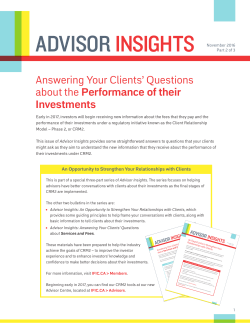 Advisor Insights