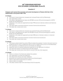 Sample Responses Q2 - AP Central