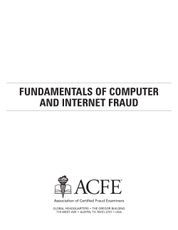 Internet and Computer Fraud