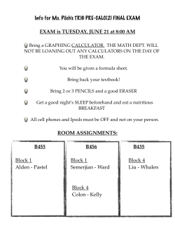 Info/Room Numbers