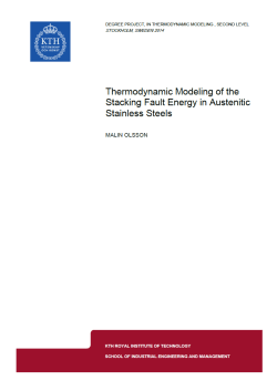 Thermodynamic modeling of the stacking fault energy in austenitic
