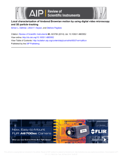 Local characterization of hindered Brownian motion by using digital