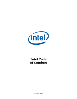 Intel Code of Conduct