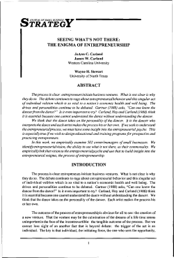 seeing what`s not there: the enigma of entrepreneurship abstract