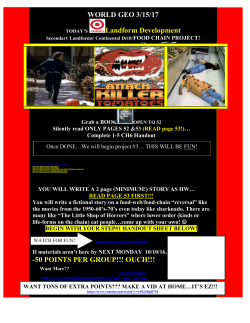 WORLD GEO 3/15/17 Landform Development