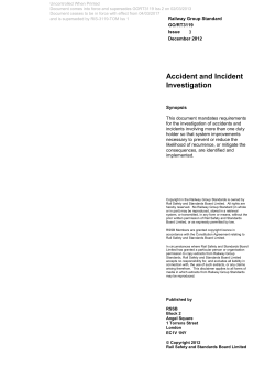 Accident and Incident Investigation