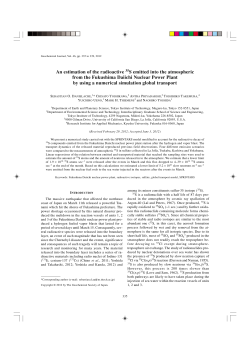An estimation of the radioactive 35S emitted into the atmospheric