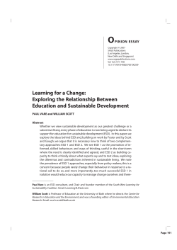 Learning for a change: exploring the relationship