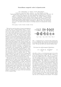 Noncollinear magnetic order in quasicrystals