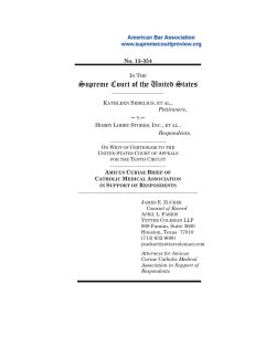 Brief for the Catholic Medical Association in Support of Respondents
