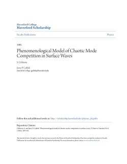 Phenomenological Model of Chaotic Mode Competition in Surface