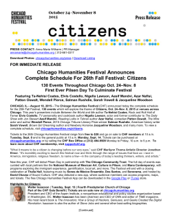Citizens - Chicago Humanities Festival
