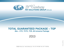 Total Guaranteed Packages - This will soon be the new home of the