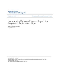 Hermeneutics, Poetry, and Spenser - e