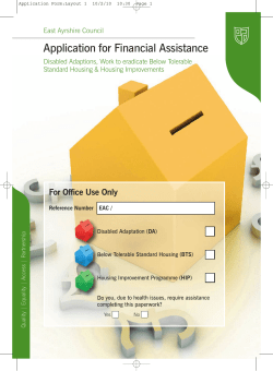 Application for Financial Assistance