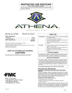 Athena Label - FMC Agricultural Solutions