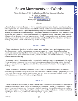 Rosen Movements and Words