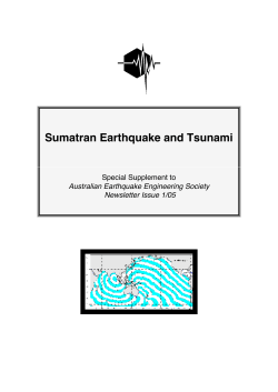 Sumatran Earthquake and Tsunami