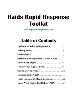 Raids Rapid Response Toolkit