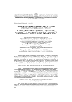 comprehensive molecular cytogenetic analysis of - Serengeti-Park