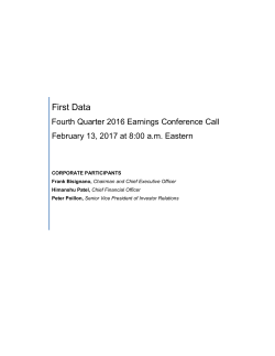 Investor Relations | First Data