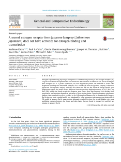 A second estrogen receptor from Japanese lamprey