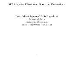 Least Mean Square (LMS)