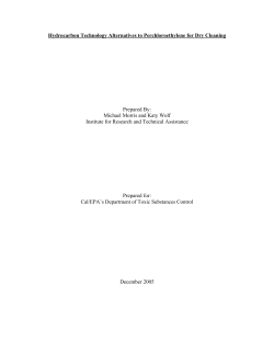 Hydrocarbon Technology Alternatives
