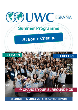 Summer Programme - Colegios del Mundo Unido