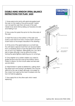 double hung window spiral balance instructions for