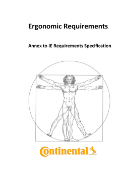 Ergonomic Requirements