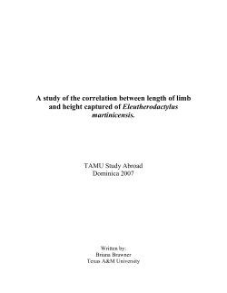 A study of the correlation between length of limb and height