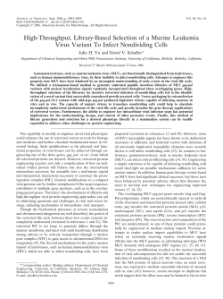 High-Throughput, Library-Based Selection of a Murine Leukemia