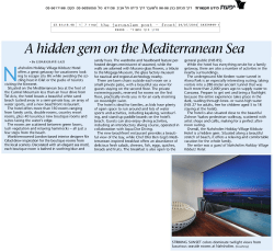 A hidden gem on the Mediterranean Sea