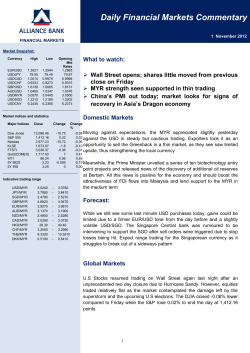 Daily Financial Markets Commentary