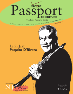 Latin Jazz Paquito D`Rivera