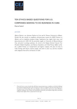 ten ethics-based questions for us companies seeking to do business