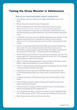 Taming the Stress Monster in Adolescence