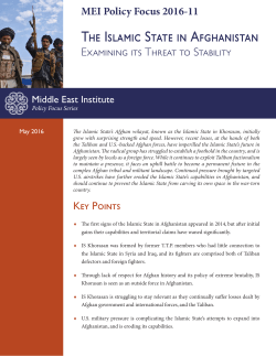 The Islamic State in Afghanistan