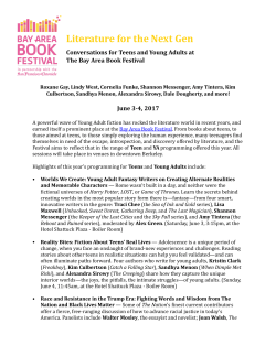Teens and Young Adults - Bay Area Book Festival