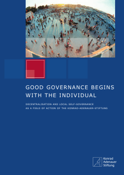 KAS Good Governance - Konrad-Adenauer