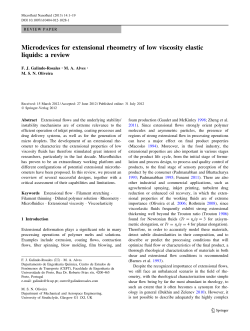 Microdevices for extensional rheometry of low viscosity elastic