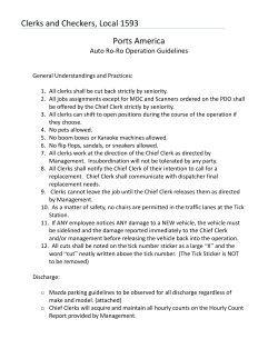 Clerks and Checkers, Local 1593 Ports America