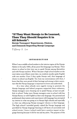 If They Want Navajo to be Learned