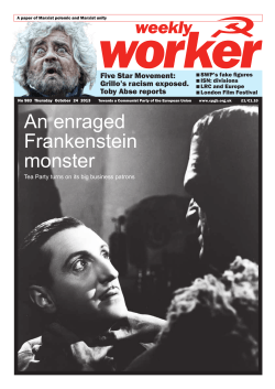 An enraged Frankenstein monster