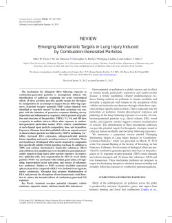 Review emerging Mechanistic Targets in Lung
