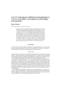 Can V/C-ratio alone be sufficient for discrimination of